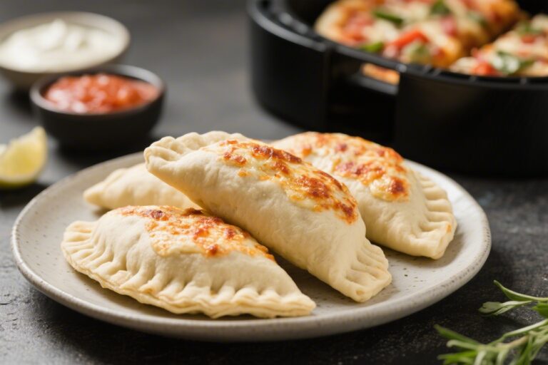 Air Fryer Protein Pizza Pockets (Using Your Yogurt Dough)