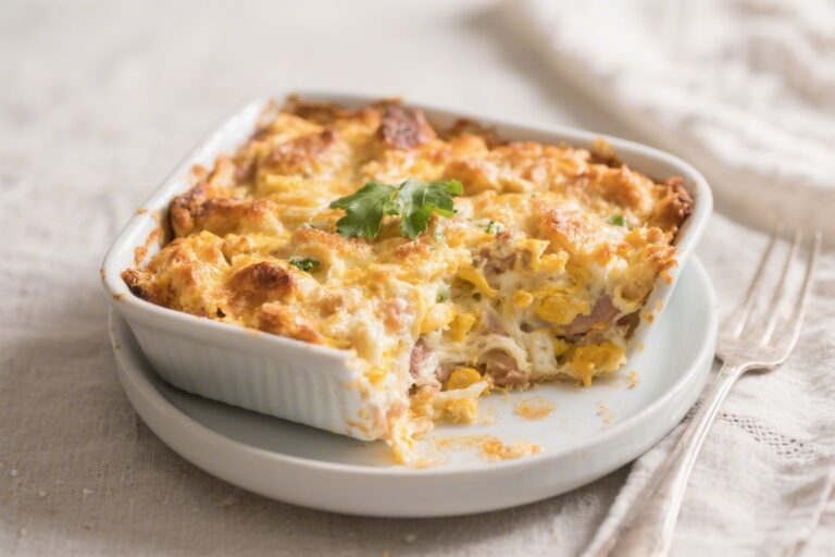 High Protein Amish Breakfast Casserole