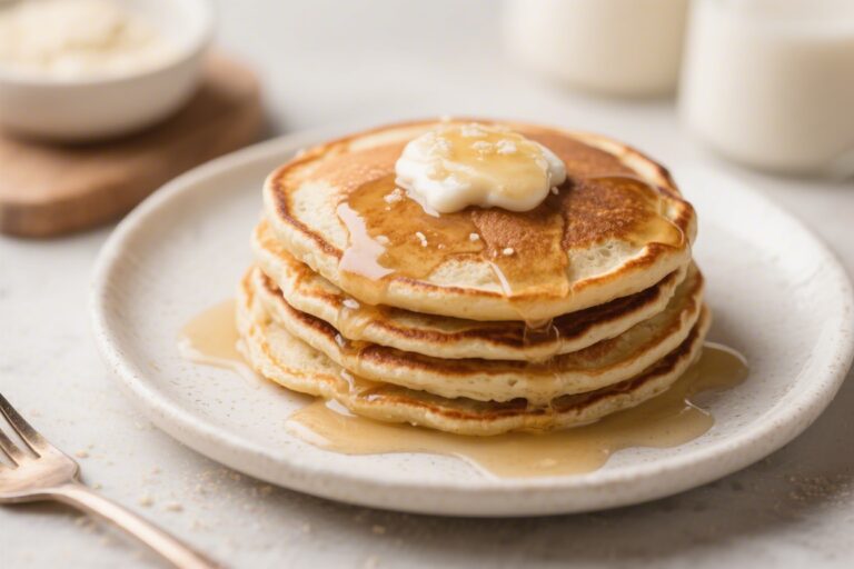 Sourdough Protein Pancakes – Fluffy, Tangy, and Satisfying