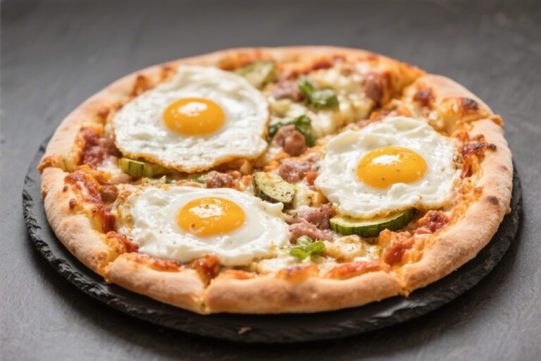 High Protein Breakfast Pizza (Greek Yogurt Crust, 35g Protein)