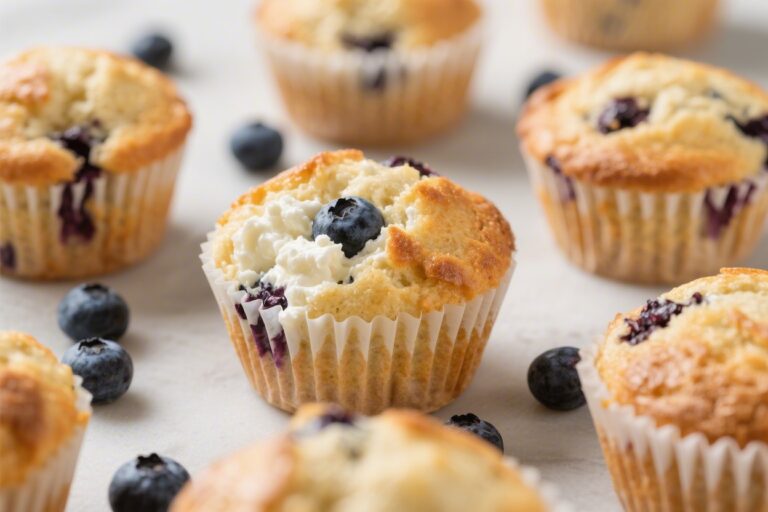 Blueberry Cottage Cheese Breakfast Muffins – Soft, Protein-Packed, and Ready to Go