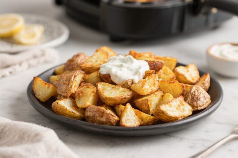 Air Fryer Breakfast Potatoes with Greek Yogurt Ranch – Crispy, Flavorful, and Easy