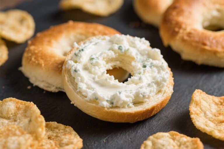 2 Ingredient Cottage Cheese Bagel Chips (High Protein, Crispy)