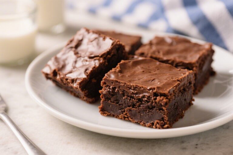 Fudgy Greek Yogurt Brownies – Rich, Moist, and Surprisingly Light